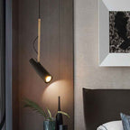 Contemporary Gold 1-Light LED Spotlight Pendant