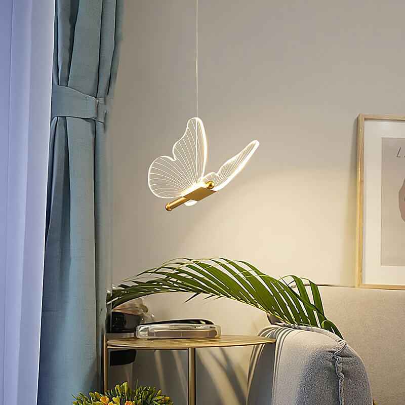 Elegant Acrylic Butterfly LED Pendant Lamp