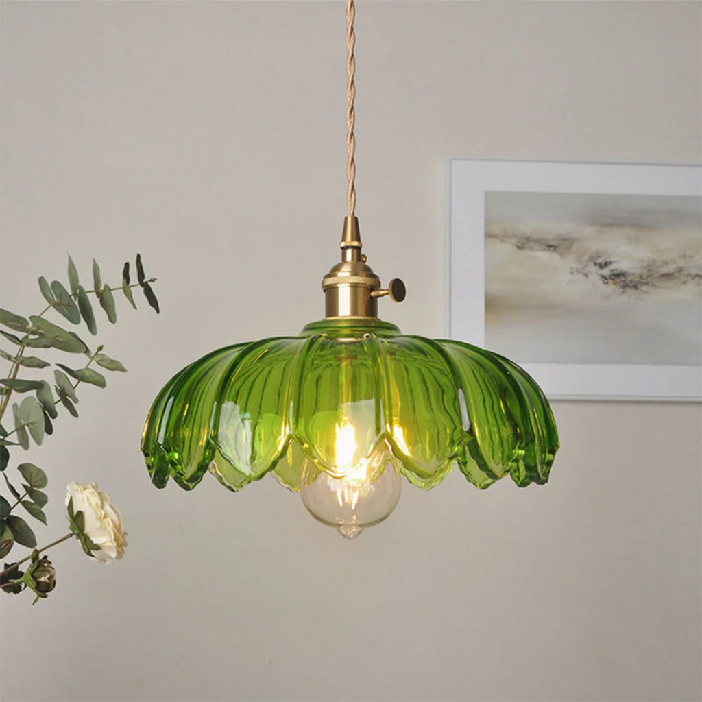 Xyvora - Old-fashioned Glass Hanging Lamp