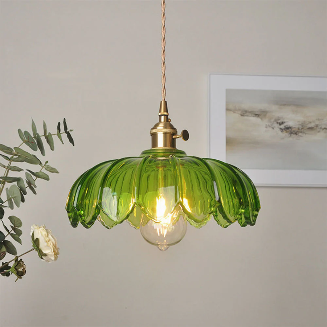 Xyvora - Old-fashioned Glass Hanging Lamp