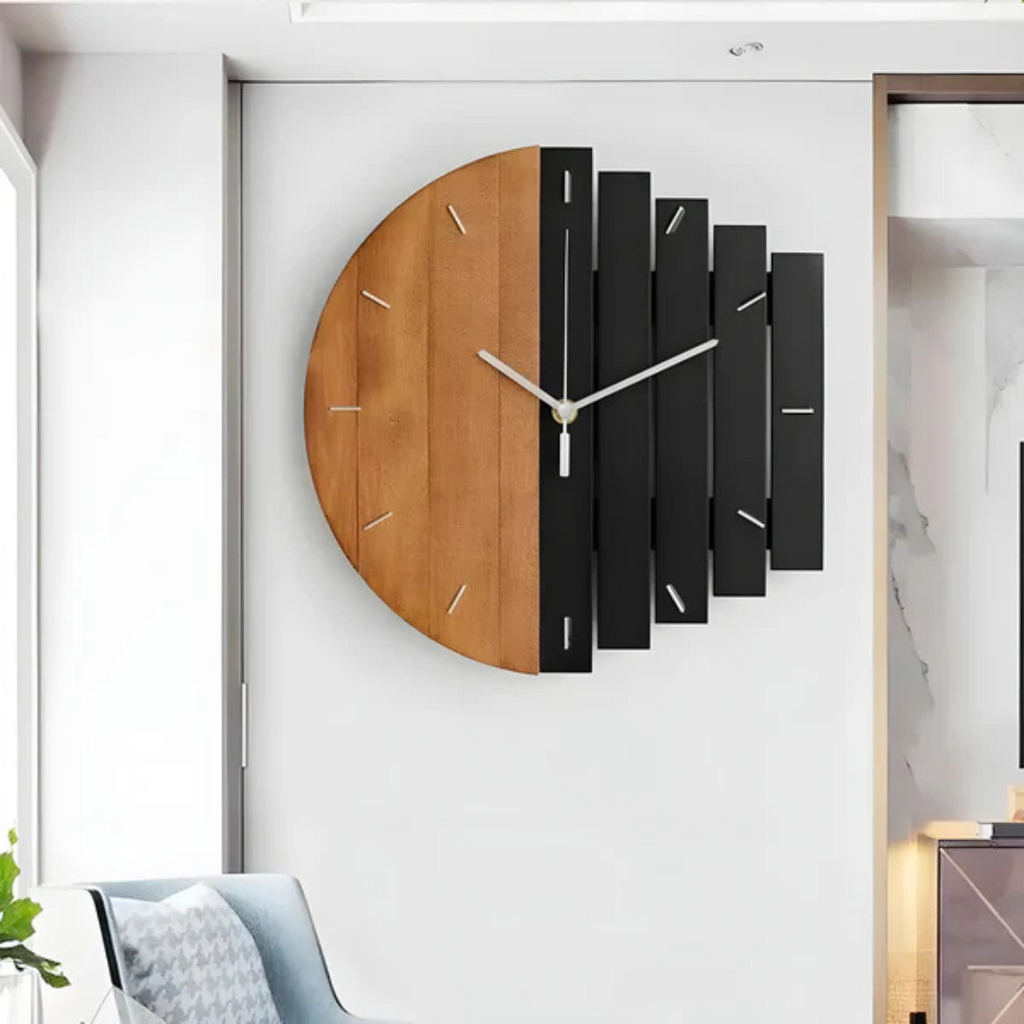 Vesper - Large Wooden Wall Clock for the Living Room