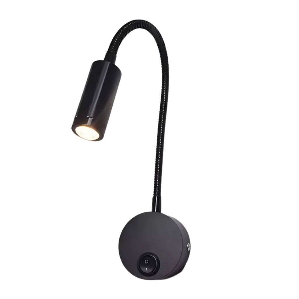 Lumio - Flexible black LED wall lamp for indoors