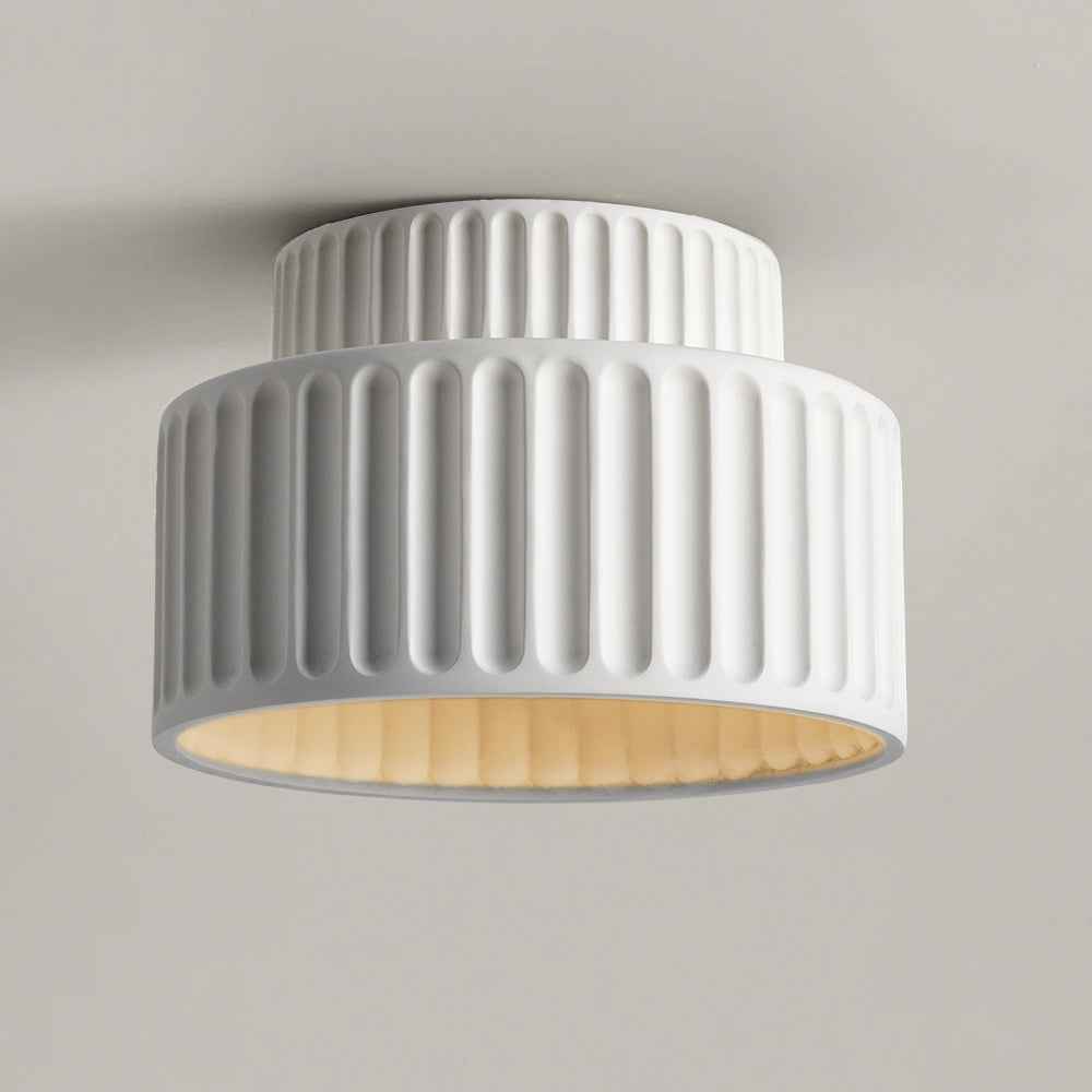 Bela Compacte Plafondlamp | Duurzaam Hars, Retro Ontwerp