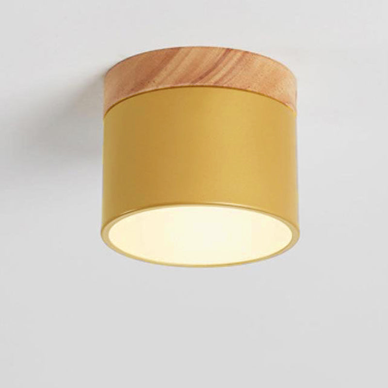 Solid Color Scandinavian Macaroon LED Flush Mount Ceiling Light