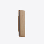 Minimalist Japanese Rectangular Log LED Wall Sconce Lamp with Rotatable Design