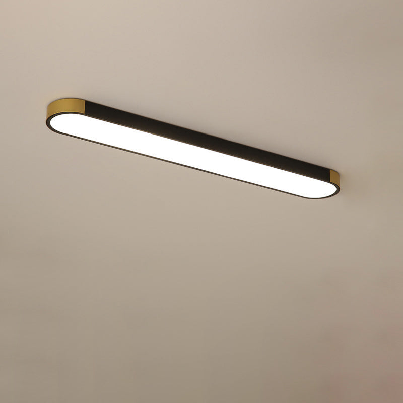 Contemporary Rectangular LED Flush Mount Ceiling Light with Minimalist Design