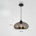 Tristara - Old-fashioned Hanging Lamp of Colored Glass