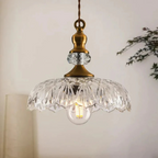 Aelius - Stylish Old-Fashioned Glass Hanging Lamp