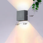 Sleek Minimalist Square Aluminum LED Wall Light