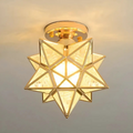 Xelio LED Ceiling Lamp | Geometric Star Design, Soft Ambient Glow