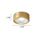 Nordic Style Ultra-Thin All-Copper LED Flush Mount Light
