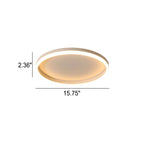 Nordic Minimalist Circular LED Flush Mount Ceiling Light with Iron and Acrylic Design
