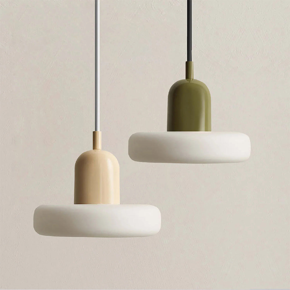 MorandiGlow: Minimalistic Pendant Light Made of Glass & Metal in Scandinavian Style – for Dining Rooms & Living Rooms