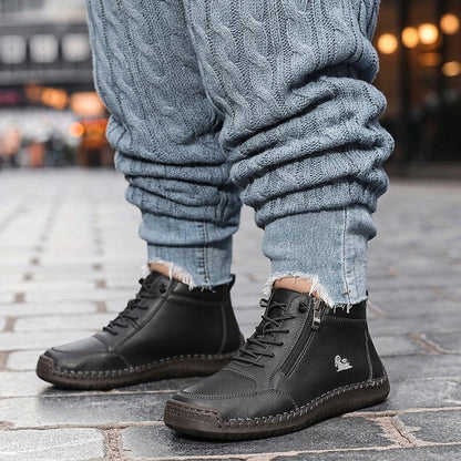Comfortable Sneakers for Women Zip-Up High-Top