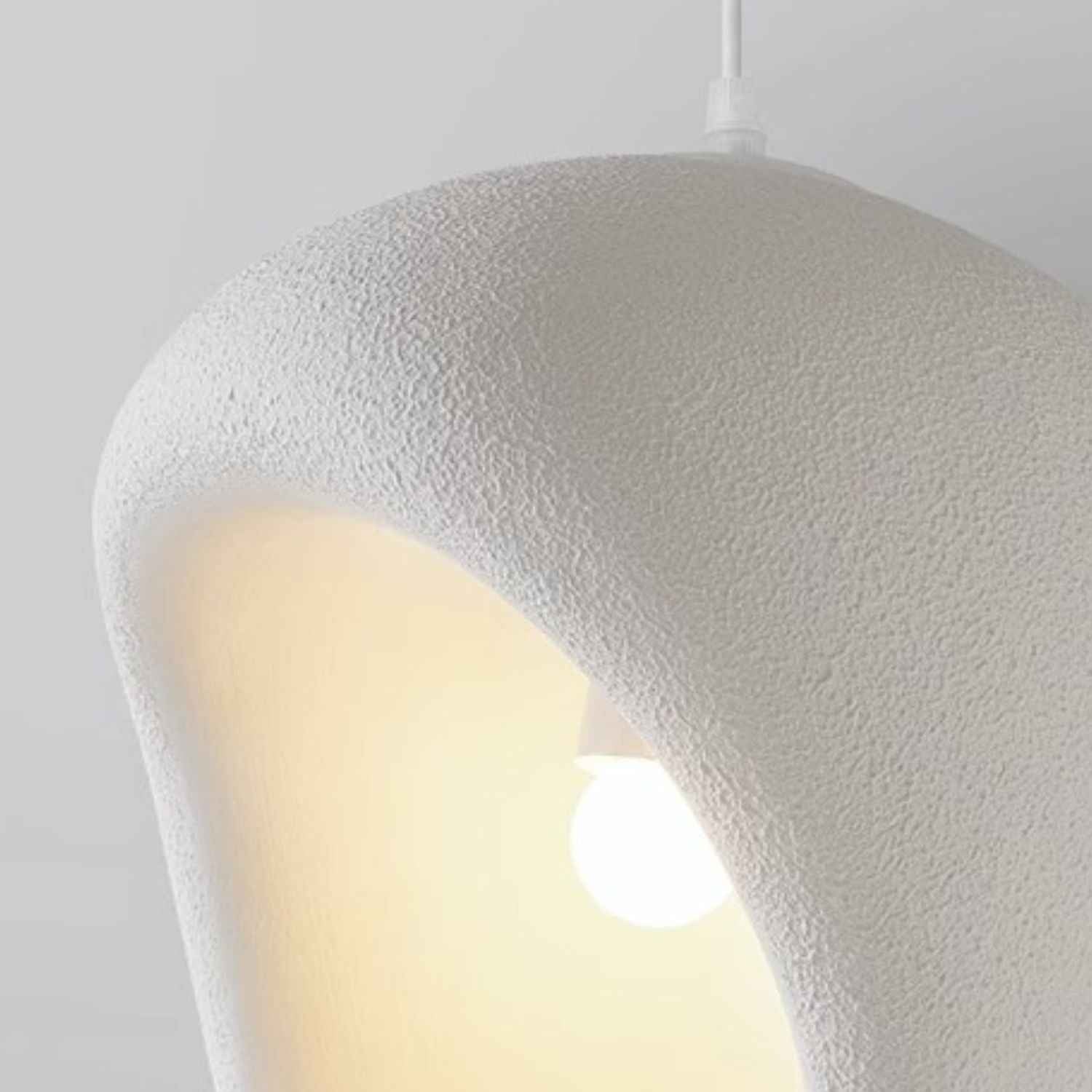 Ovo – Cream Beige Japandi Pendant Hanging Lamp 150cm