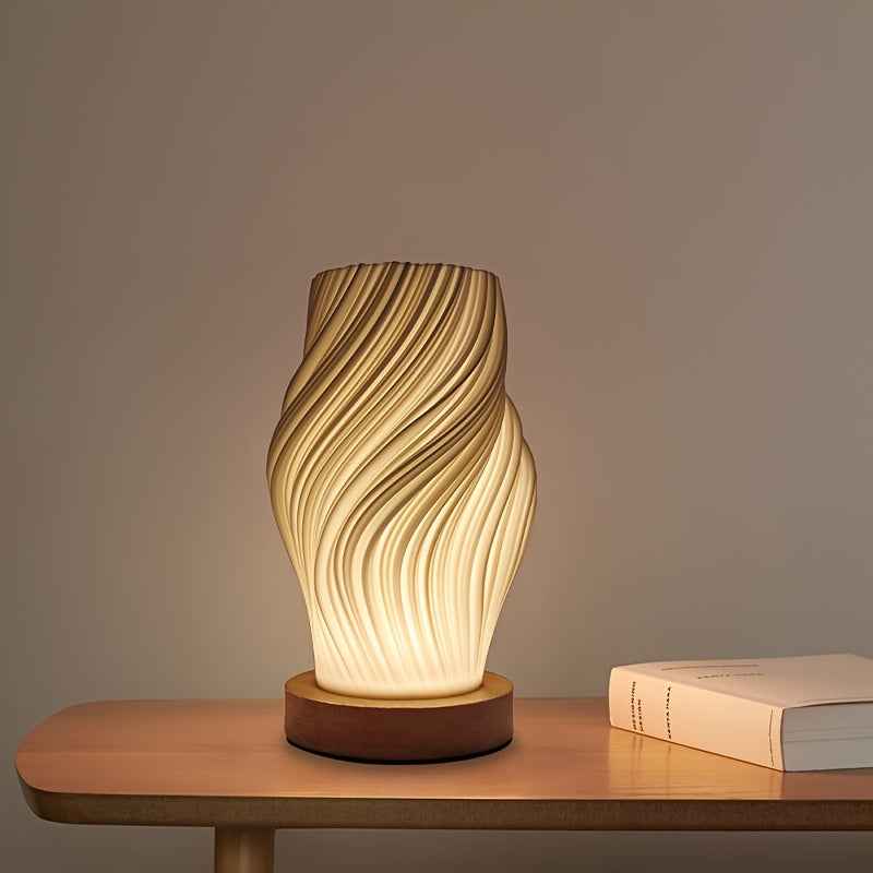 Bela LED Swirl Table Lamp | Dimmable, Modern Minimalist Design