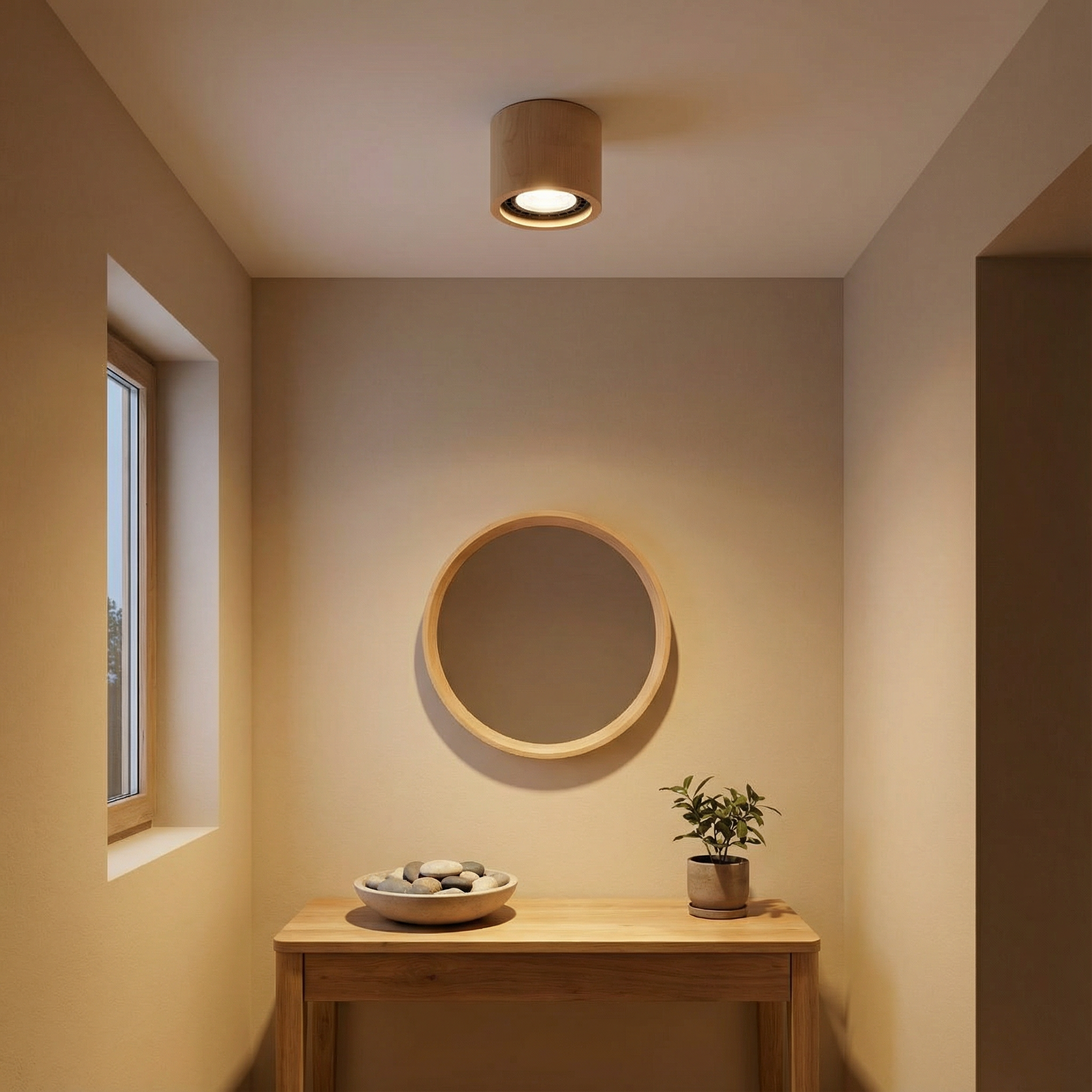 Velunor - Minimalist Wooden Ceiling Lamp