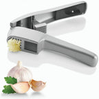 2-in-1 Garlic Press and Slicer – Aluminum Alloy Kitchen Tool for Garlic Preparation