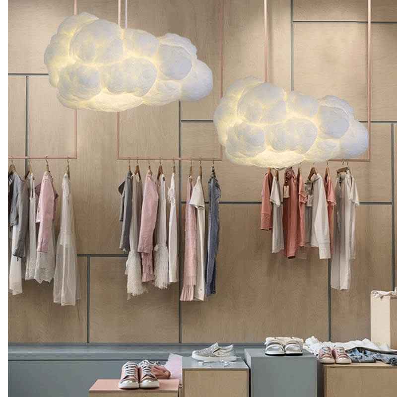 Cloud-Inspired 1-Light LED Pendant Fixture