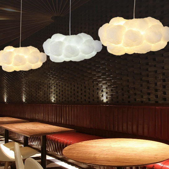 Cloud-Inspired 1-Light LED Pendant Fixture