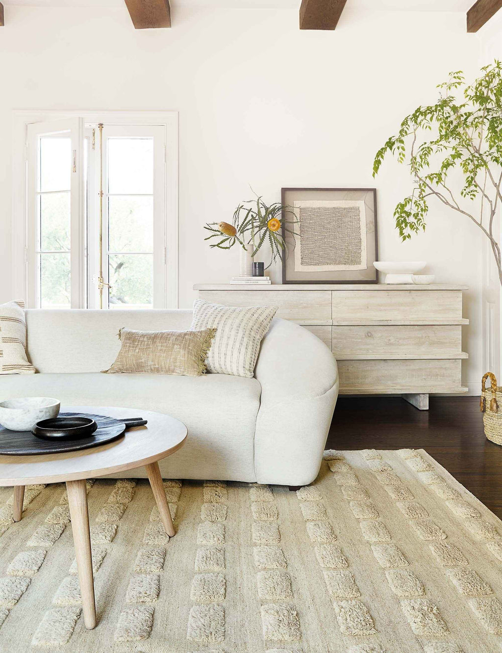 Vela Linen Pillow | Hand-Loomed Linen & Silk Weave, Soft Touch