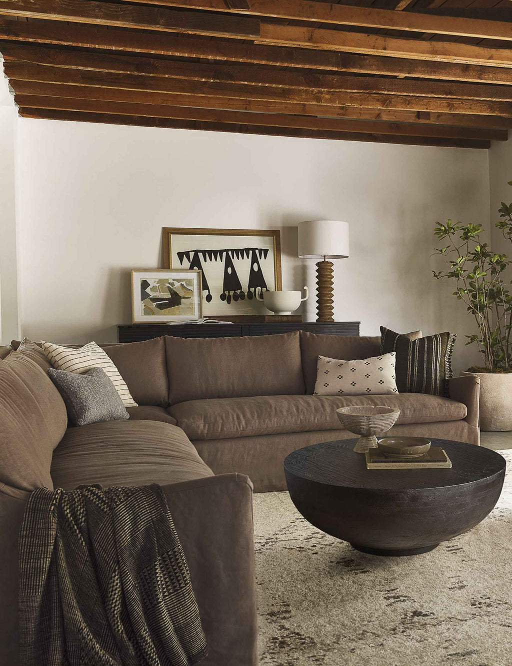 Palia Corner Sectional Sofa | Slipcover-Style, Slope-Arm Design