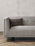 Kona Decorative Pillow | Soft Linen Weave, Geometric Pattern