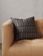 Kona Decorative Pillow | Soft Linen Weave, Geometric Pattern