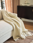 Olea Handwoven Throw | Chunky Knit, Artisan-Made in Argentina