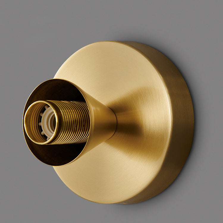 Contemporary Dual-Purpose 1-Light Flush Mount with Glass Sun Design and Full Copper Finish