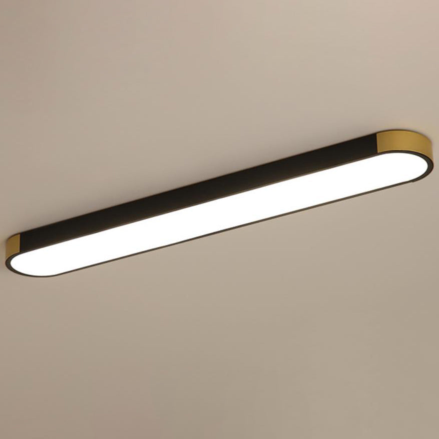Contemporary Rectangular LED Flush Mount Ceiling Light with Minimalist Design