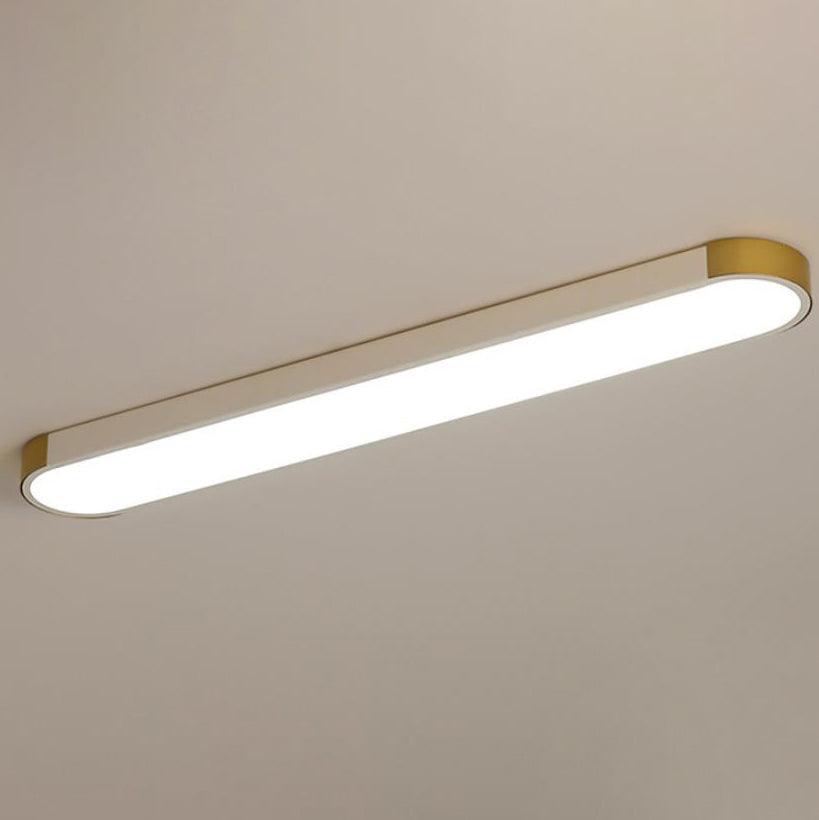Contemporary Rectangular LED Flush Mount Ceiling Light with Minimalist Design