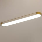 Contemporary Rectangular LED Flush Mount Ceiling Light with Minimalist Design