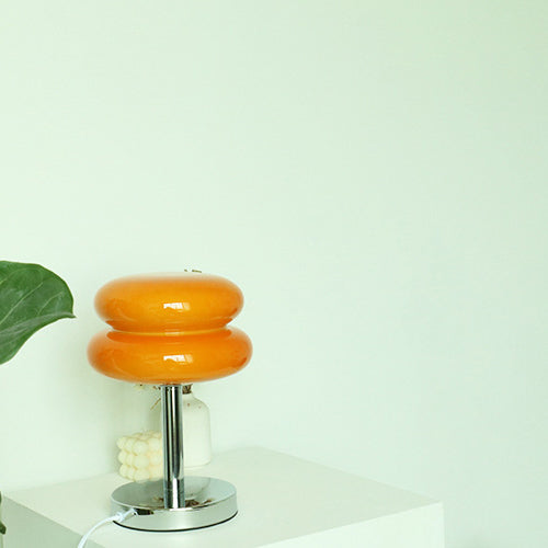 Contemporary Glass Tart 1-Light Table Lamp