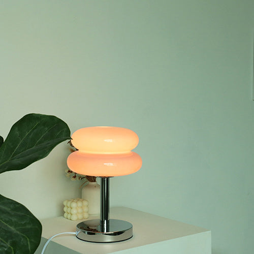 Contemporary Glass Tart 1-Light Table Lamp