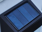 Waterproof Outdoor LED Wall Sconce Lamp with Solar-Powered Frosted Glass Design