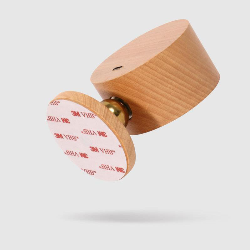 Minimalist Wooden Round LED Wall Sconce 1-Light