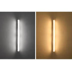 Contemporary Waterproof Outdoor Garden Wall Light with Long Acrylic Solar LED