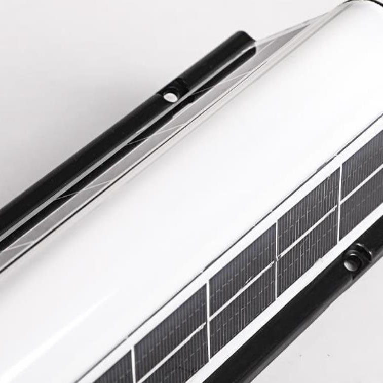 Contemporary Waterproof Outdoor Garden Wall Light with Long Acrylic Solar LED