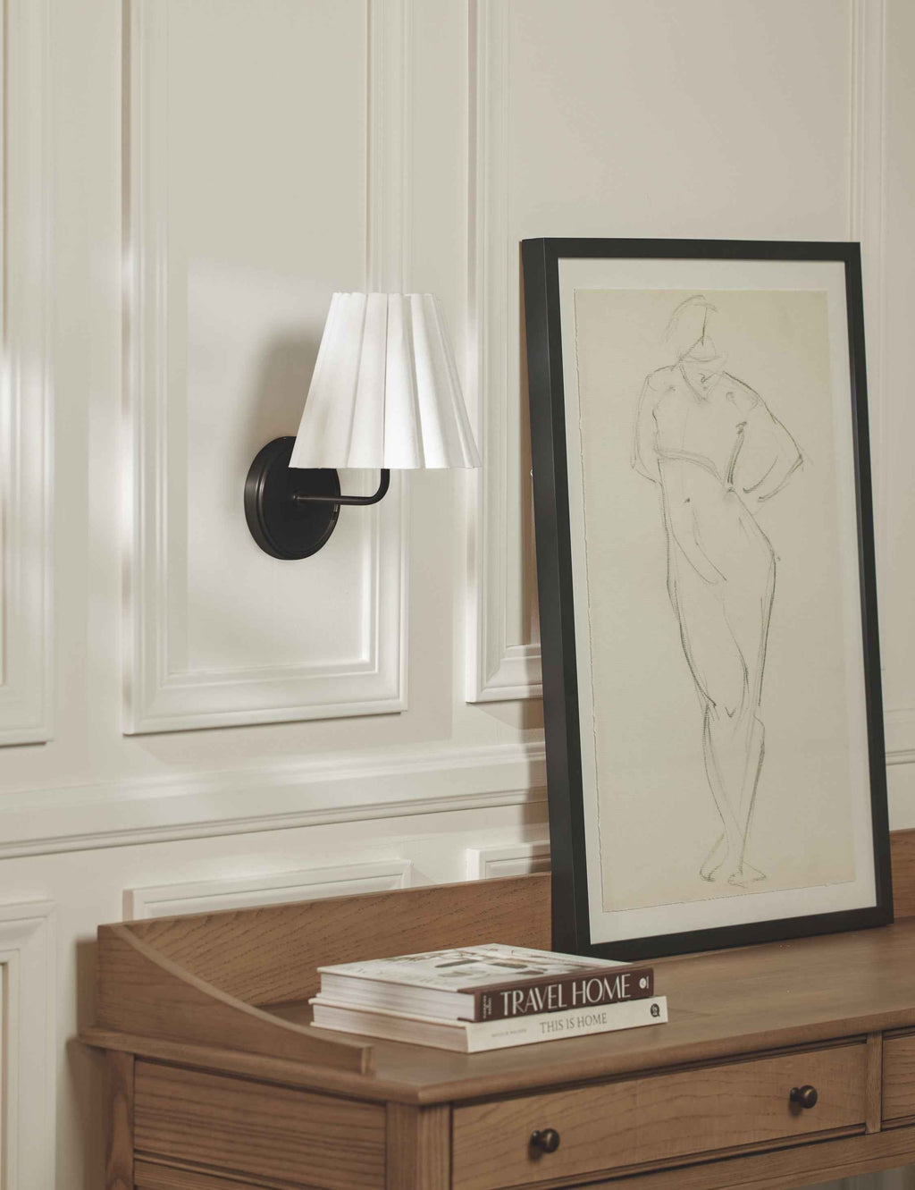 Maven Sconce Light | Ruffled Shade, Modern Transitional Design