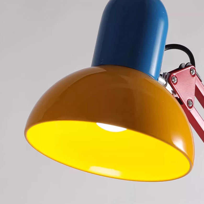 Contemporary Memphis Iron Half Circle 1-Light Table Lamp for Your Study