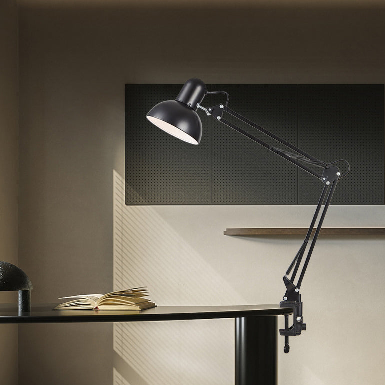 Modern Minimalist Adjustable Metal LED Table Lamp | 1-Light Clip-On