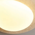 Calla - Cream Travertine LED Ceiling Lamp