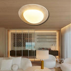 Calla - Cream Travertine LED Ceiling Lamp
