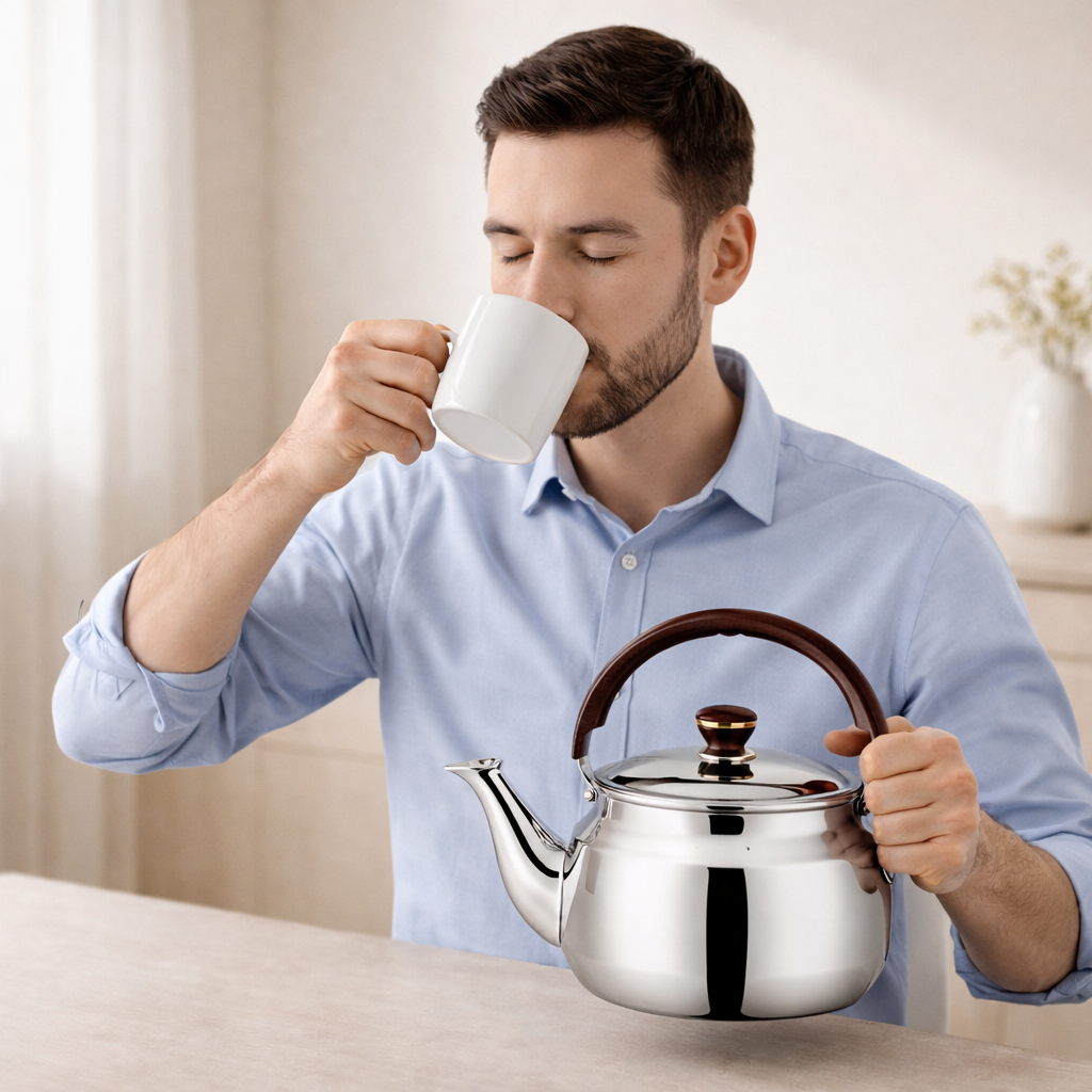 Kettle Stainless Steel Whistling Induction Compatible Multiple Capacities