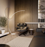 Luna Floor Lamp | Matte Black, Dimmable LED 2700K Light