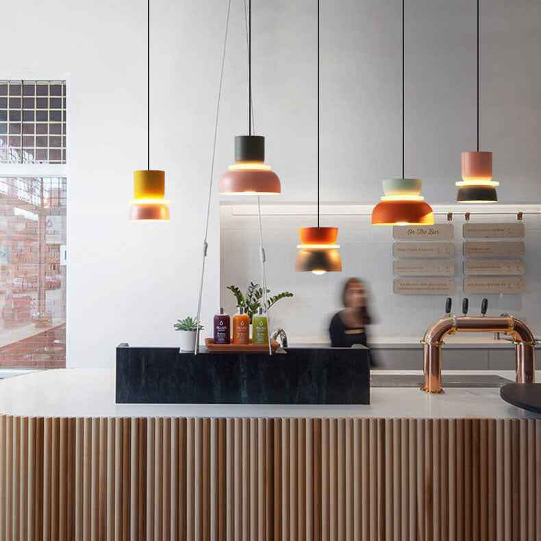 Vibrant Nordic Macaron 1-Light LED Pendant Lamp