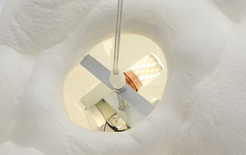 Cloud-Inspired 1-Light LED Pendant Fixture