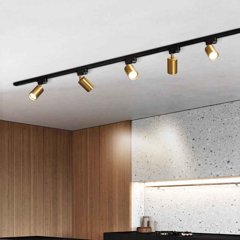 Contemporary LED Flush Mount Tubular Track Lighting - Available in 3, 4, or 5 Lights