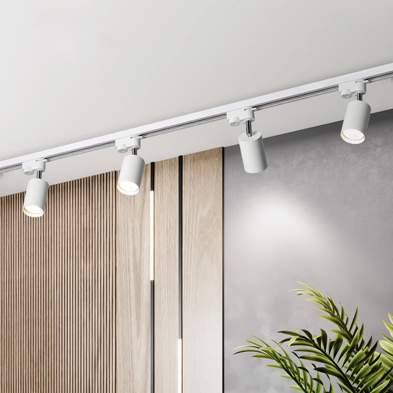 Contemporary LED Flush Mount Tubular Track Lighting - Available in 3, 4, or 5 Lights